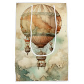  Steampunk Hete Luchtballon (5) Medium Cadeauzakje (Achterkant)