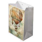  Steampunk Hete Luchtballon (5) Medium Cadeauzakje (Achterkant Gekanteld)