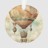 Steampunk Hete Luchtballon (5) Ornament (voorkant)