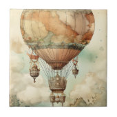 Steampunk Hete Luchtballon (5) Tegeltje (Voorkant)