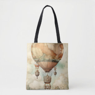 Steampunk Hete Luchtballon (5) Tote Bag