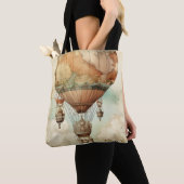 Steampunk Hete Luchtballon (5) Tote Bag (Dichtbij)