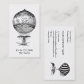Steampunk Hete Luchtballon Antieke Dealer Visitekaartje (Voorkant / Achterkant)