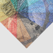 Steampunk Hete Luchtballon Collage Tissuepapier (Detail)