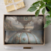 Steampunk Hete Luchtballon Decoupage Tissuepapier (Geschenk)