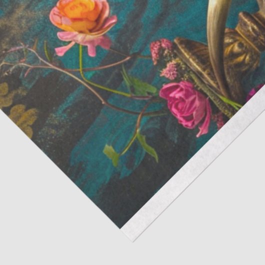 Steampunk Highland in Roze Fauteuil Decoupage Tissuepapier (Detail)