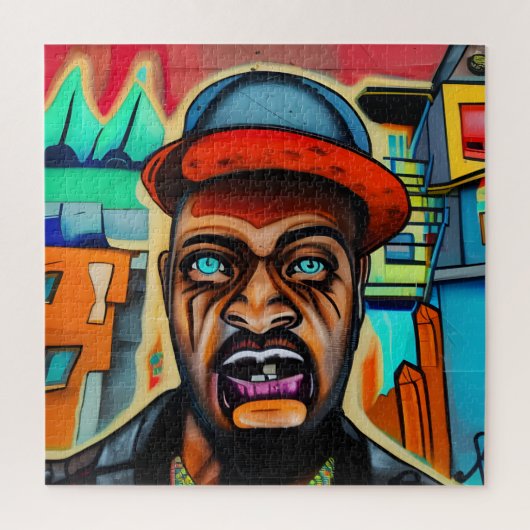 Steampunk Hip-Hop Master Jackie Legpuzzel (Verticaal)