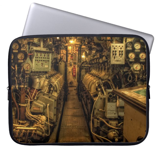 Steampunk-Hoesje voor laptop Sleeve (Voorkant)