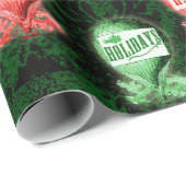 Steampunk Holiday en Kerstmis Cadeaupapier (Rol Hoek)