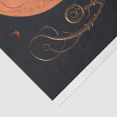 Steampunk Holloween Ghoul met pompoenpleister Tissuepapier (Detail)