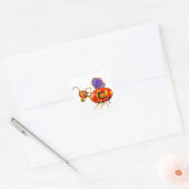 steampunk hommel vierkante sticker (Envelop)