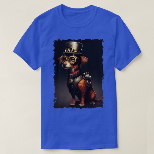 Steampunk Hond 1 T-shirt (Design voorkant)