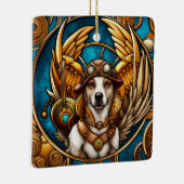 Steampunk hond met vleugels keramisch ornament (Rechts)
