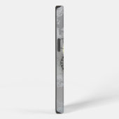 Steampunk hoofd met manometer iPhone hoesje (Rechterkant)