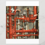 Steampunk - hoofdpijn rode pijp flyer (Voorkant)