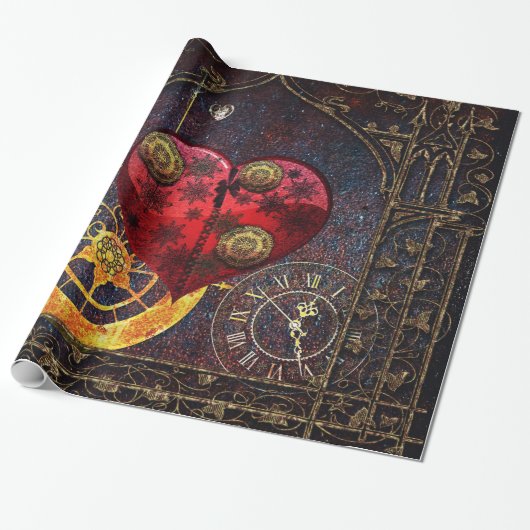  Steampunk Hoorstrelpapier Cadeaupapier (Uitgerold)