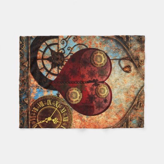  Steampunk Hoorstrelpapier Fleece Deken (Voorkant (Horizontaal))