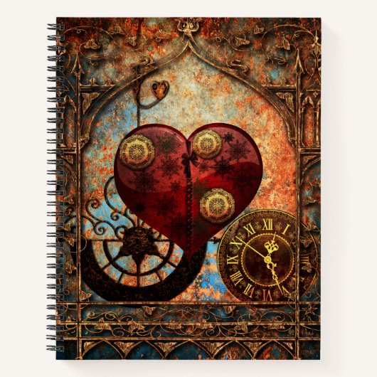  Steampunk Hoorstrelpapier Notitieboek (Voorkant)
