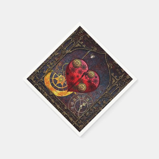 Steampunk Hoorstrelpapier Servetten (Hoek)