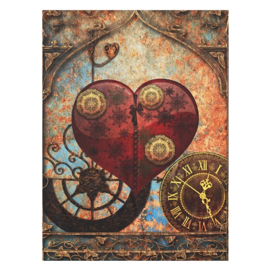 Steampunk Hoorstrelpapier Tafelkleed (Voorkant)
