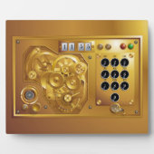 Steampunk horloge fotoplaat (Voorkant)