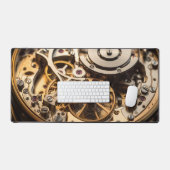 Steampunk horloge innerlijke werking bureaumat (Keyboard & Muis)