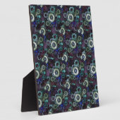 Steampunk horloge onderdelen - paarse afdruk door  fotoplaat (Zijkant)