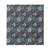 Steampunk horloge onderdelen - paarse afdruk door  notitieblok (Voorkant)