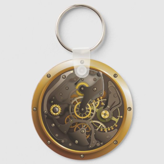 Steampunk horloge sleutelhanger (Voorkant)