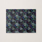 Steampunk horlogedelen - paarse afdruk van LeahG Legpuzzel (Horizontaal)