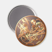 Steampunk horlogeversnellingen magneet (Voorkant / Achterkant)