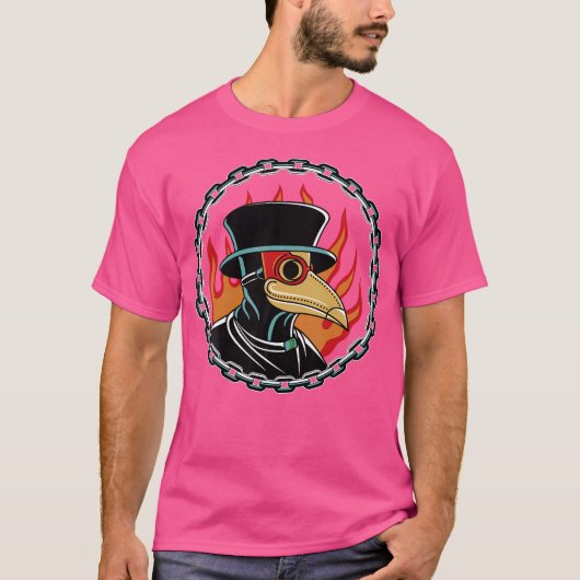 Steampunk Horror Tarot Pestilence Plague D T-shirt (Voorkant)
