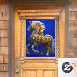 Steampunk Horse Raamsticker
