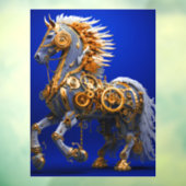 Steampunk Horse Raamsticker (Vel 3)