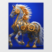 Steampunk Horse Raamsticker (Vel)