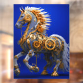 Steampunk Horse Raamsticker (Vel 2)