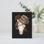 Steampunk Horse Riding Victoriaans paarden Steampu Briefkaart (Staand voorkant)