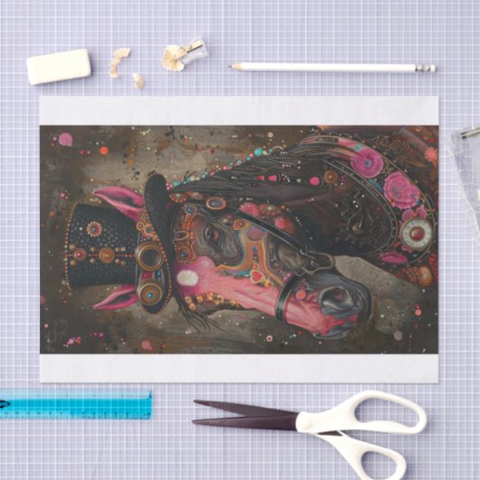 Steampunk Horse Tissuepapier (Craft)