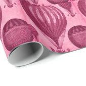 Steampunk Hot Air Ballon Antiek Vintage Cadeaupapier (Rol Hoek)