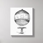 Steampunk Hot Air-ballon Canvas Afdruk (Voorkant)