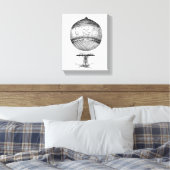 Steampunk Hot Air-ballon Canvas Afdruk (Insitu (Slaapkamer))