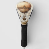  Steampunk Hot Air ballon Golfheadcover (Voorkant)