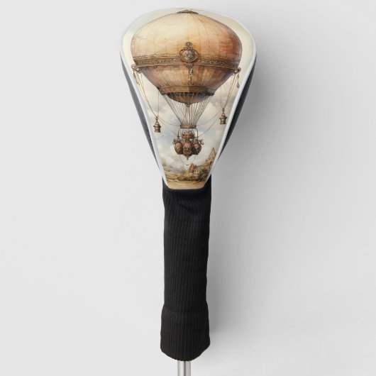  Steampunk Hot Air ballon Golfheadcover (Voorkant)