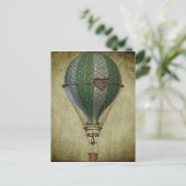 Steampunk Hot Air Ballon II Briefkaart (Staand voorkant)