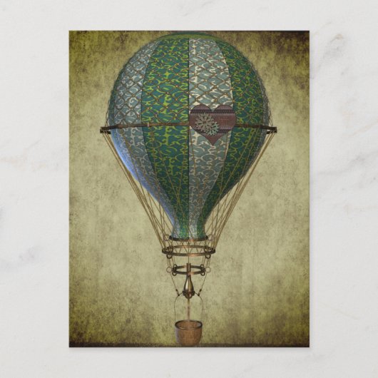 Steampunk Hot Air Ballon II Briefkaart (Voorkant)