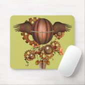 Steampunk Hot Air-ballon Muismat (Met muis)