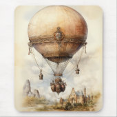  Steampunk Hot Air ballon Muismat (Voorkant)