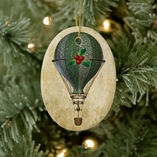 Steampunk Hot Air Ballon Ornament (Boom)