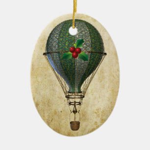 Steampunk Hot Air Ballon Ornament