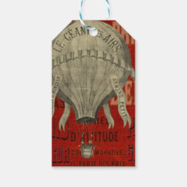 Steampunk Hot Air Ballon Ride grafische lettertype Cadeaulabel
